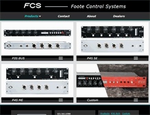 Tablet Screenshot of footecontrolsystems.com